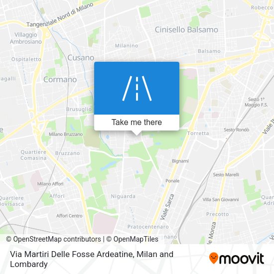 Via Martiri Delle Fosse Ardeatine map
