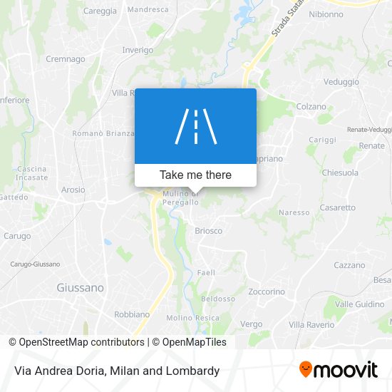 Via Andrea Doria map
