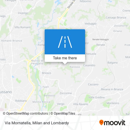 Via Mornatella map