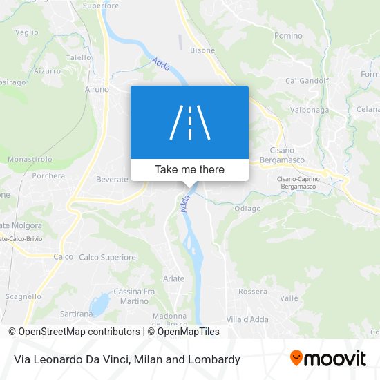 Via Leonardo Da Vinci map
