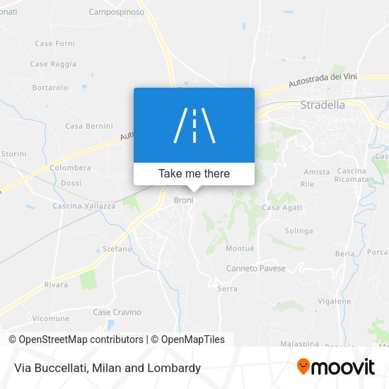Via Buccellati map