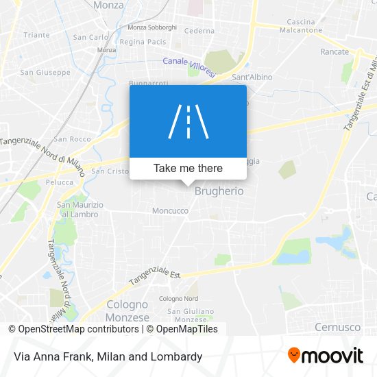 Via Anna Frank map