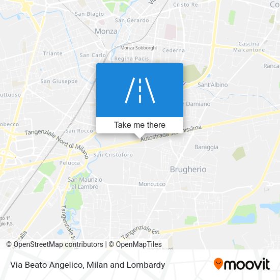 Via Beato Angelico map