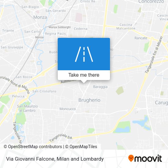 Via Giovanni Falcone map