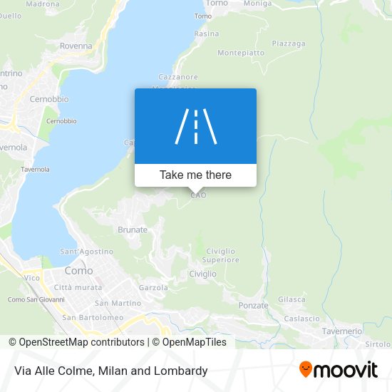 Via Alle Colme map