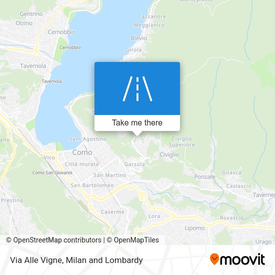 Via Alle Vigne map