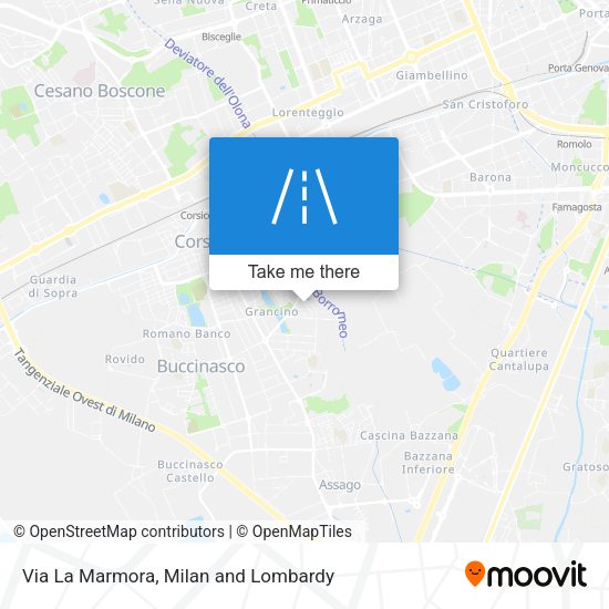 Via La Marmora map