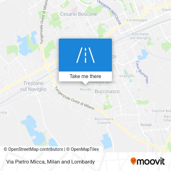 Via Pietro Micca map