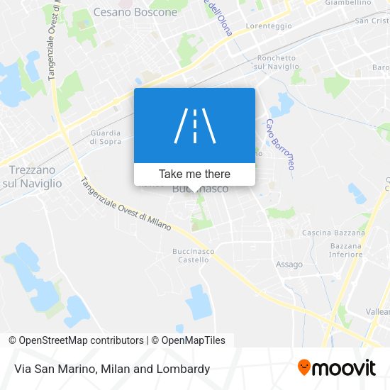 Via San Marino map