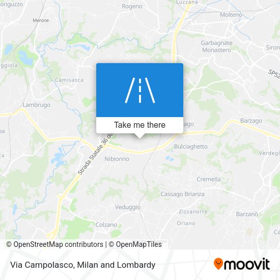 Via Campolasco map
