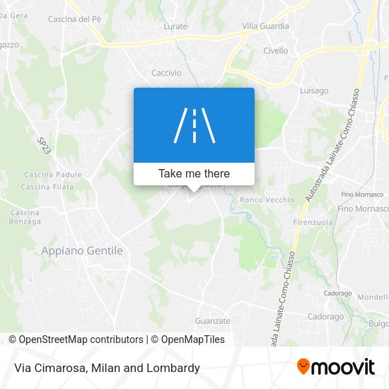 Via Cimarosa map