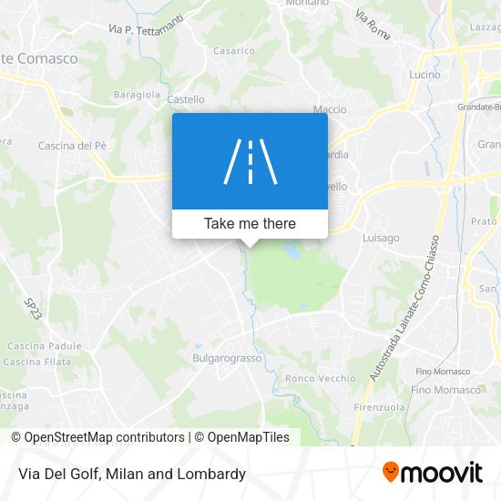 Via Del Golf map