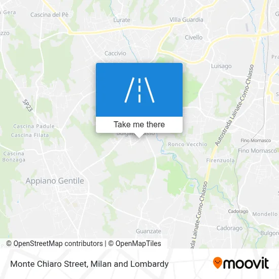 Monte Chiaro Street map