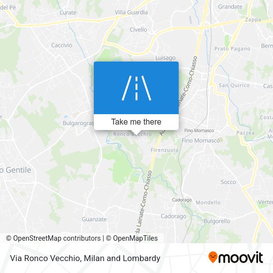 Via Ronco Vecchio map