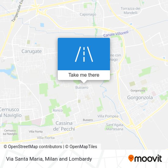 Via Santa Maria map