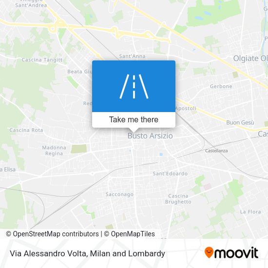 Via Alessandro Volta map