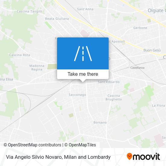 Via Angelo Silvio Novaro map
