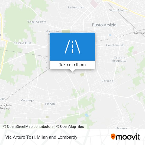 Via Arturo Tosi map