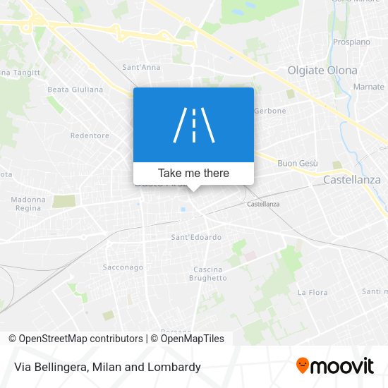 Via Bellingera map