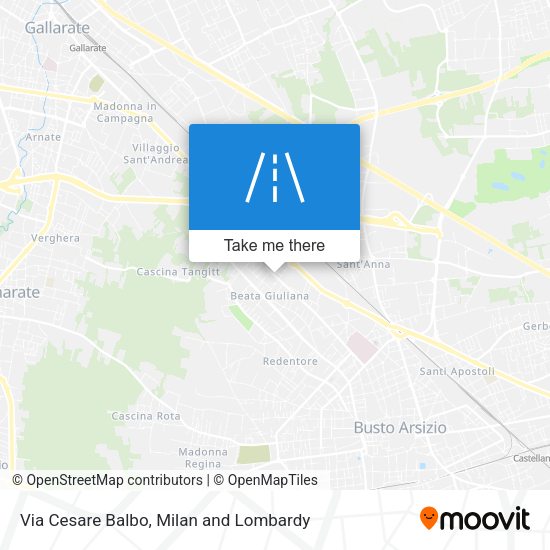 Via Cesare Balbo map