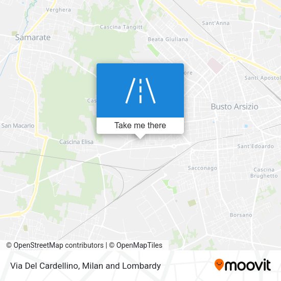 Via Del Cardellino map