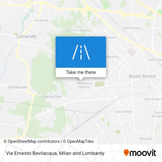 Via Ernesto Bevilacqua map