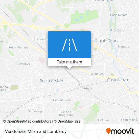 Via Gorizia map