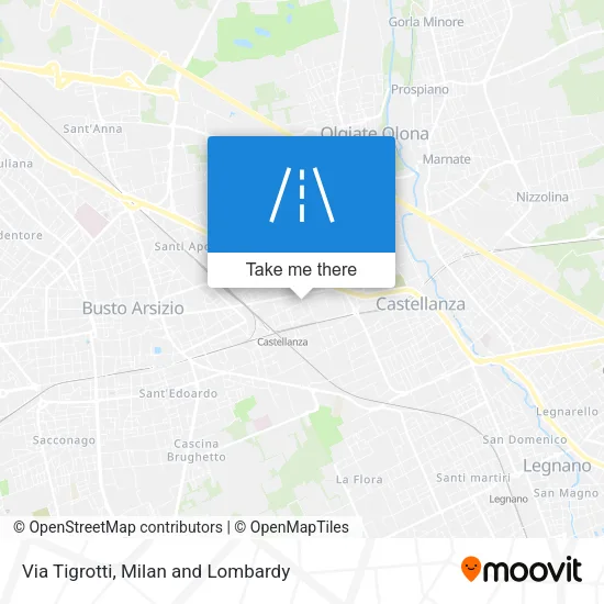 Via Tigrotti map