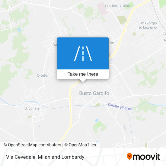 Via Cevedale map