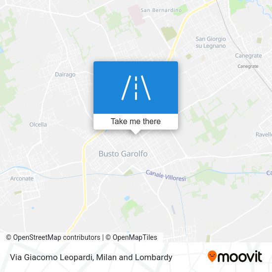 Via Giacomo Leopardi map