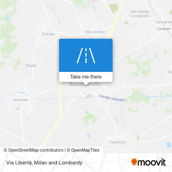 Via Libertà map