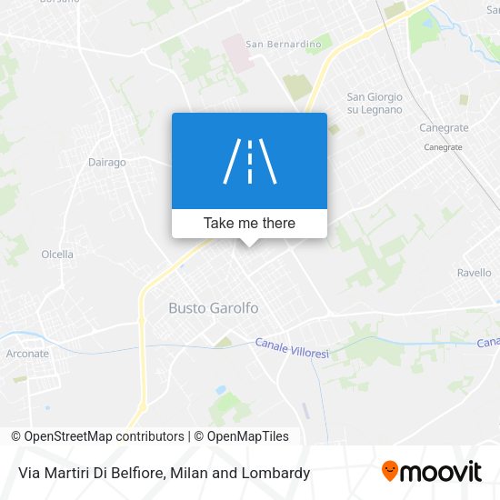 Via Martiri Di Belfiore map