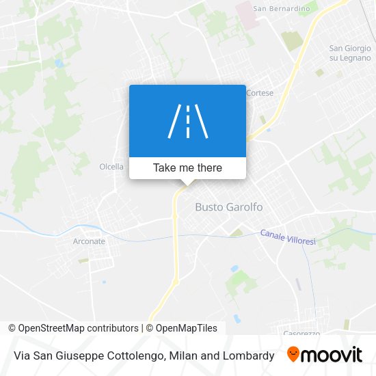 Via San Giuseppe Cottolengo map