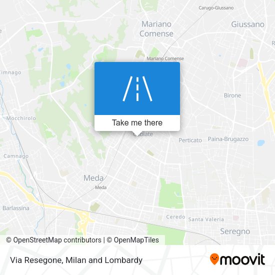 Via Resegone map