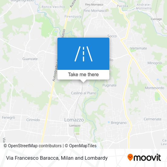 Via Francesco Baracca map