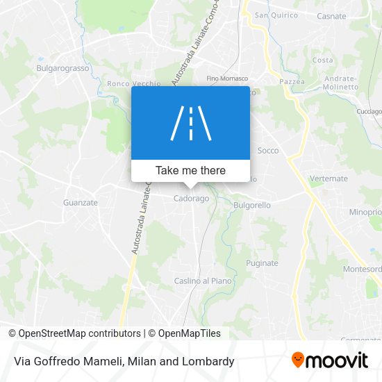 Via Goffredo Mameli map