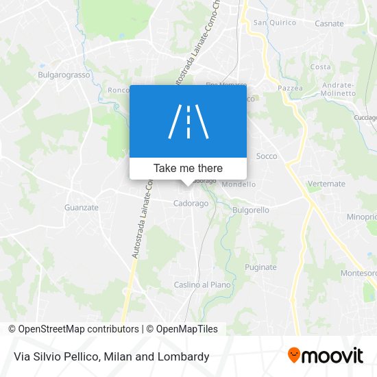 Via Silvio Pellico map