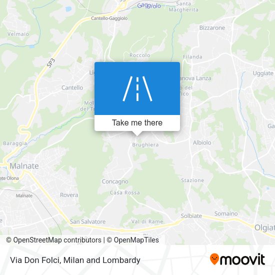 Via Don Folci map