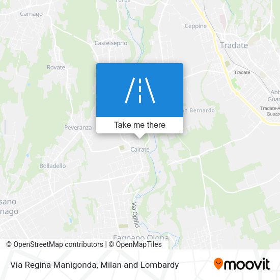 Via Regina Manigonda map