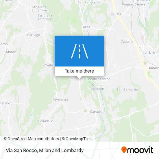 Via San Rocco map