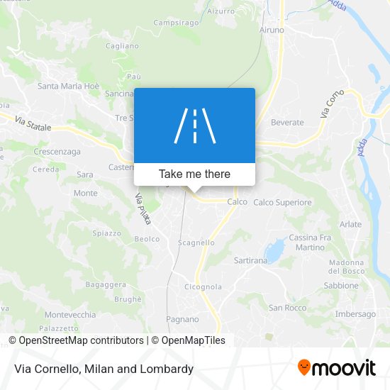 Via Cornello map