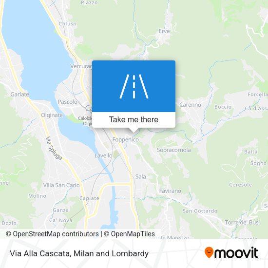 Via Alla Cascata map