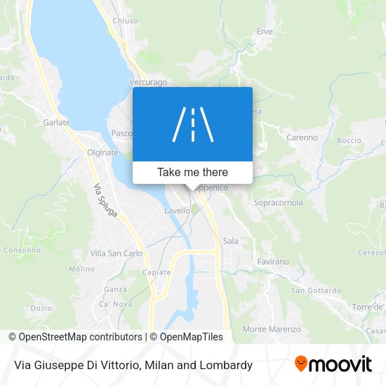 Via Giuseppe Di Vittorio map