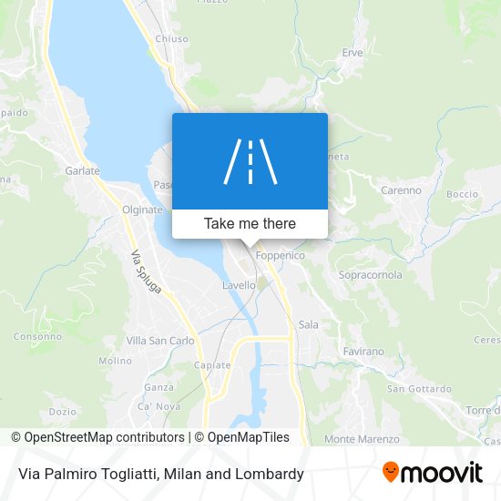Via Palmiro Togliatti map