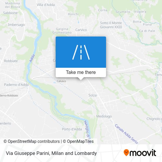 Via Giuseppe Parini map
