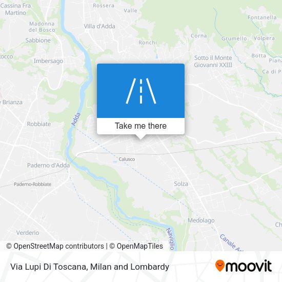 Via Lupi Di Toscana map