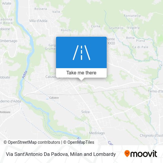 Via Sant'Antonio Da Padova map