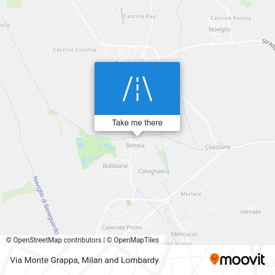 Via Monte Grappa map