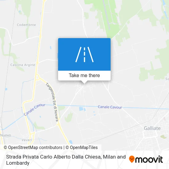 Strada Privata Carlo Alberto Dalla Chiesa map