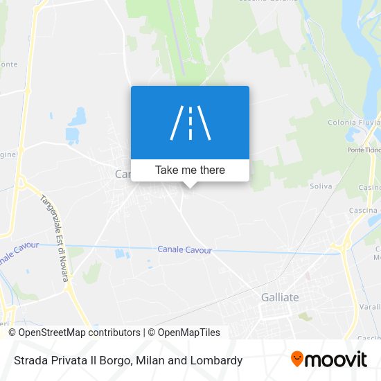 Strada Privata Il Borgo map